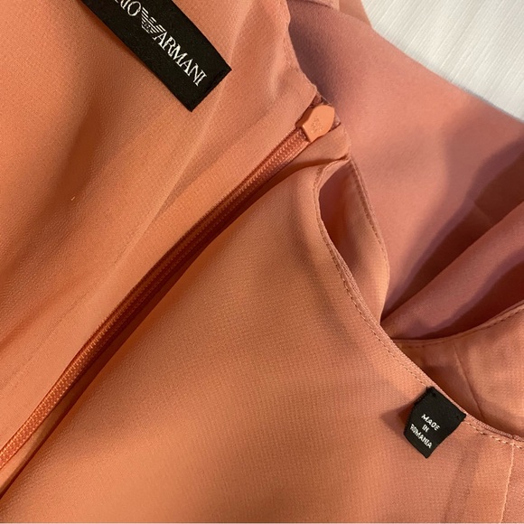 Emporio Armani Peach Sleeveless Dress - Picture 9 of 11